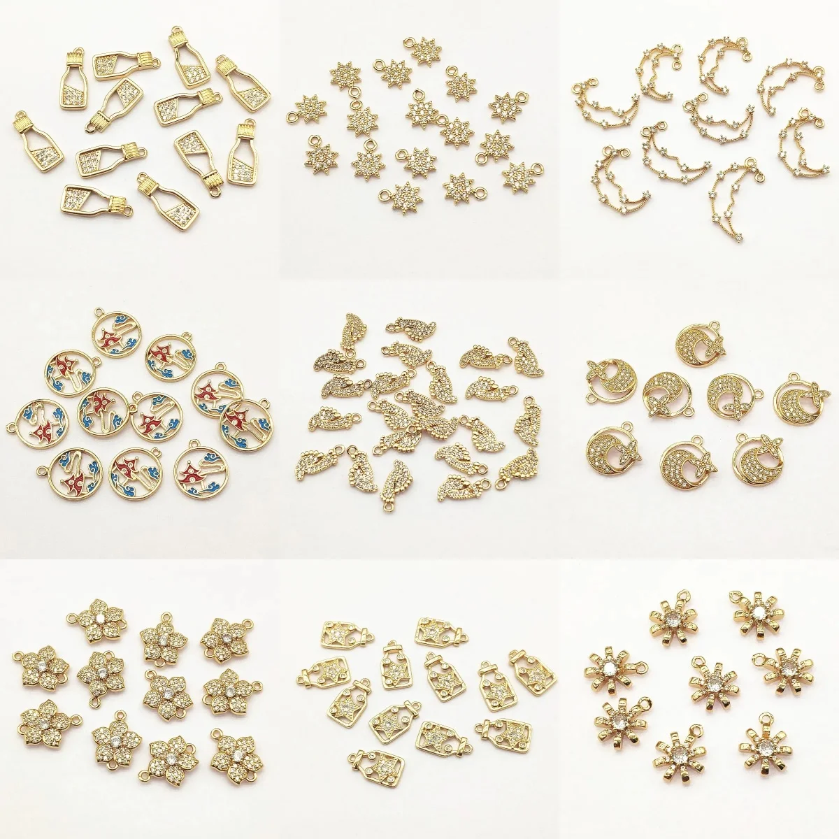 New Arrival! 50pcs Copper Pendants Cubic Zirconia Charm For Handmade Necklace/Earrings DIY Parts,Jewelry Accessories Findings
New Arrival! 50pcs Copper Pendants Cubic Zirconia Charm For Handmade Necklace/Earrings DIY Parts,Jewelry Accessories Findings