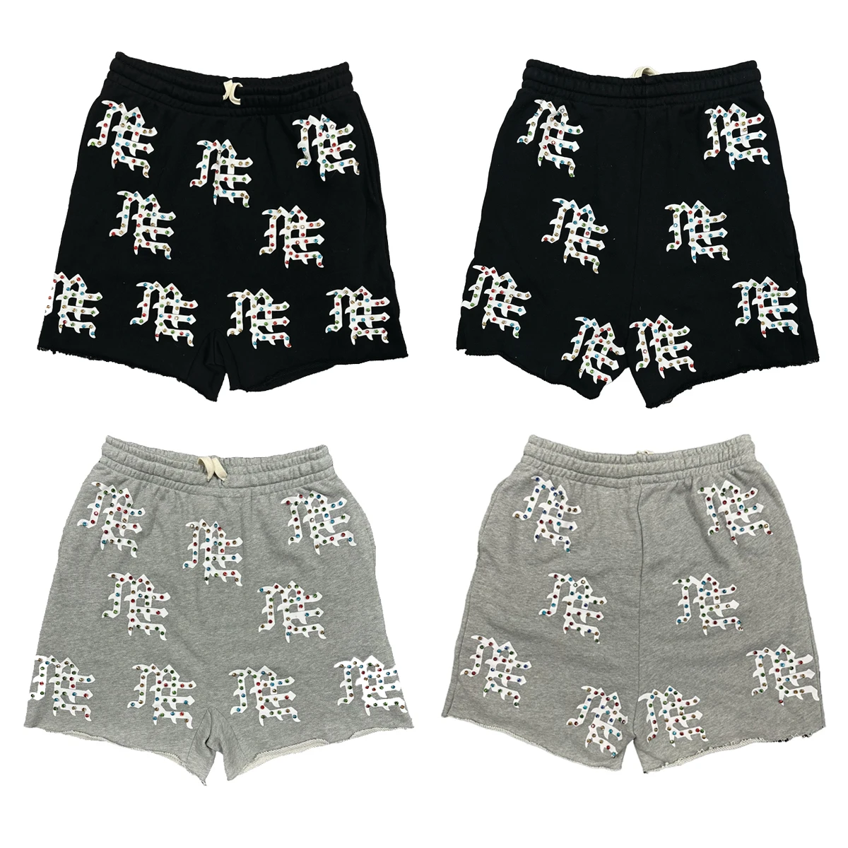 СМЕШАННАЯ ЭМОЦИЯ, уличная одежда, полноцветные шорты для бега со стразами для мужчин, широкие повседневные мешковатые свободные брюки до колена, большие размеры 
СМЕШАННАЯ ЭМОЦИЯ, уличная одежда, полноцветные шорты для бега со стразами для мужчин, широкие повседневные мешковатые свободные брюки до колена, большие размеры