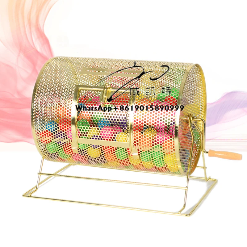 High Quality Manual Metal Lottery Machine Bingo Case Lucky Draw Box Wonderful Hand-cranked Lottery
High Quality Manual Metal Lottery Machine Bingo Case Lucky Draw Box Wonderful Hand-cranked Lottery