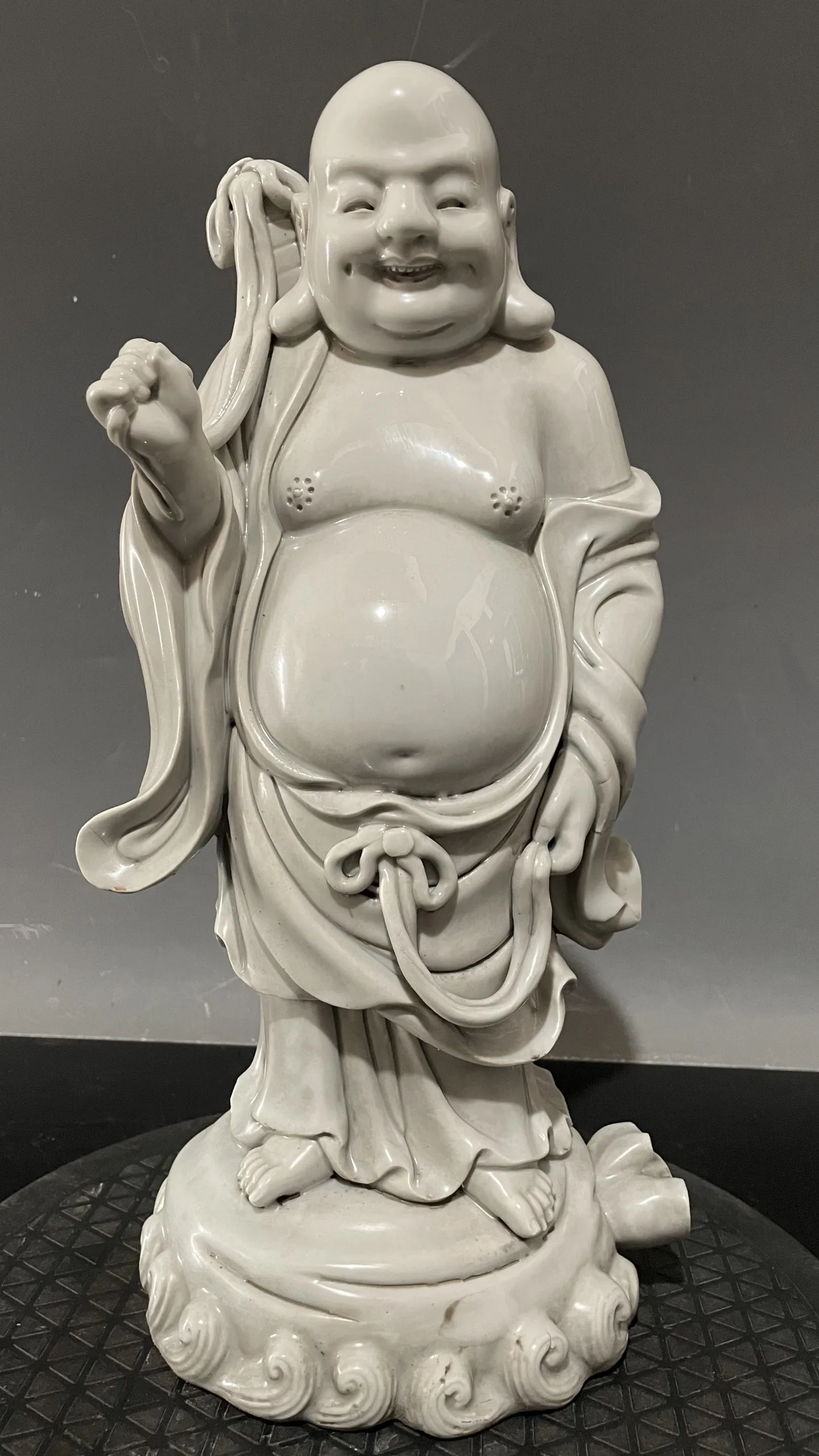 16"Chinese Jingdezhen Dehua Porcelain Maitreya Buddha Amitabha Sitting Buddha Lotus Terrace Worship Hall Town house
16"Chinese Jingdezhen Dehua Porcelain Maitreya Buddha Amitabha Sitting Buddha Lotus Terrace Worship Hall Town house