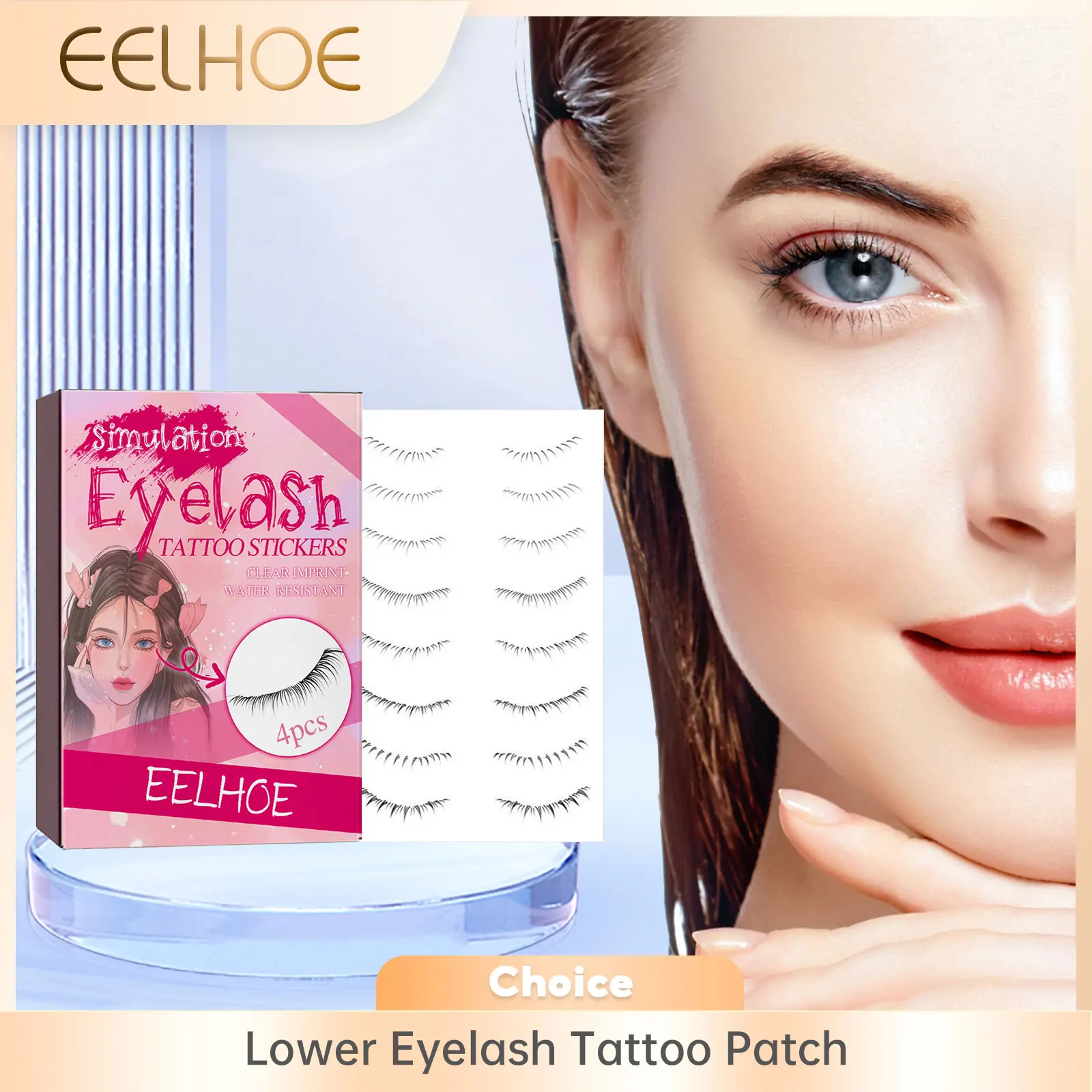 Lower Eyelash Tattoo Patch Makeup Disposable Fake Lashes Temporary Natural Lifelike False Extension Eyelash Tattoo Stickers 4pcs
Lower Eyelash Tattoo Patch Makeup Disposable Fake Lashes Temporary Natural Lifelike False Extension Eyelash Tattoo Stickers 4pcs