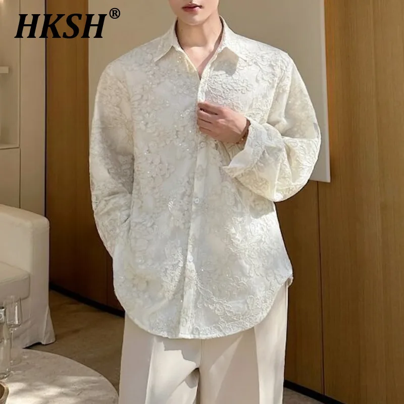 HKSH Весенне-Осенняя новая мужская корейская двухслойная прозрачная рубашка с вышивкой и длинным рукавом с квадратным вырезом, шикарные повседневные топы Ins HK6085
HKSH Весенне-Осенняя новая мужская корейская двухслойная прозрачная рубашка с вышивкой и длинным рукавом с квадратным вырезом, шикарные повседневные топы Ins HK6085
