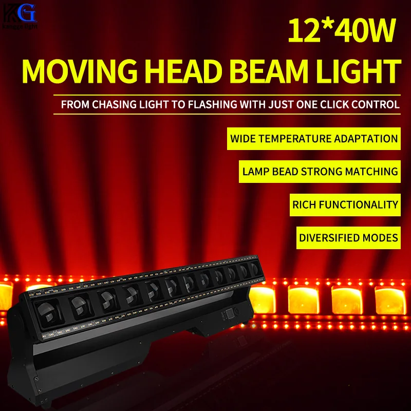 2026 LED 12x40w Matrix Moving Head Beam Light DJ Disco RGBW 4in1 Stage Zoom Dyed Strobe Pixel Beam Light for Night Club Bar
2026 LED 12x40w Matrix Moving Head Beam Light DJ Disco RGBW 4in1 Stage Zoom Dyed Strobe Pixel Beam Light for Night Club Bar