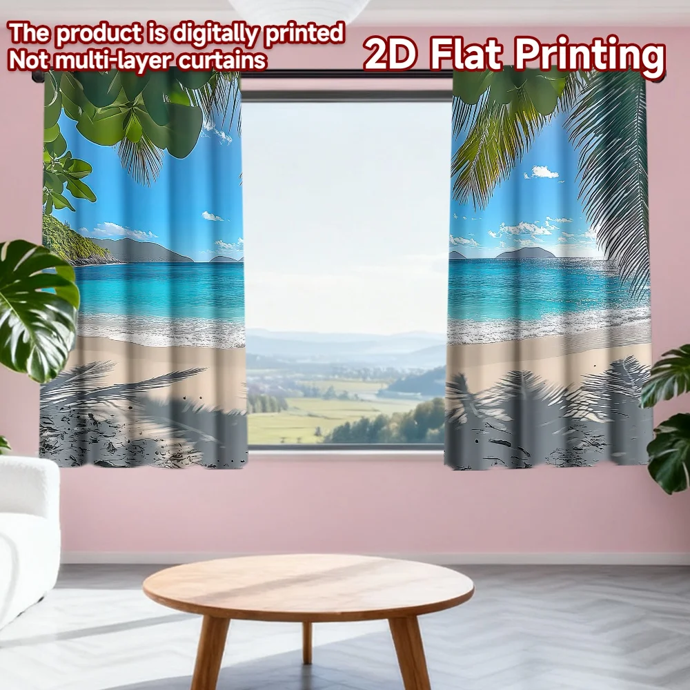 2D flat printing 2pcs Curtains Tropical Beach Paradise(12) Digital Printed Polyester Drapes Birthday Party for Photo Booths
2D flat printing 2pcs Curtains Tropical Beach Paradise(12) Digital Printed Polyester Drapes Birthday Party for Photo Booths
