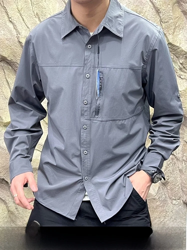 Outdoor Men's Thin Quick Dry Breathable Long Sleeve Shirt Summer New Style Trendy Polyester Nylon Fabric Standard Fit Spring
Outdoor Men's Thin Quick Dry Breathable Long Sleeve Shirt Summer New Style Trendy Polyester Nylon Fabric Standard Fit Spring