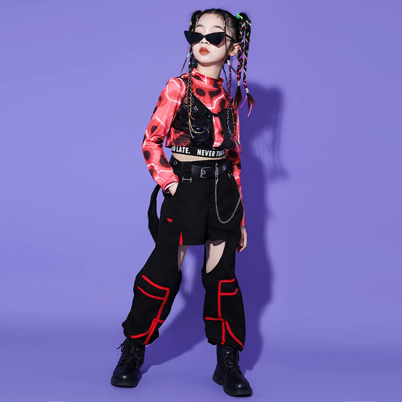 Children Street Dance Performance Wear Girls Kpop Clothing Hip Hop Dancewear Cheerleading Outfit Jazz Dance Clothes VDB7324
Children Street Dance Performance Wear Girls Kpop Clothing Hip Hop Dancewear Cheerleading Outfit Jazz Dance Clothes VDB7324