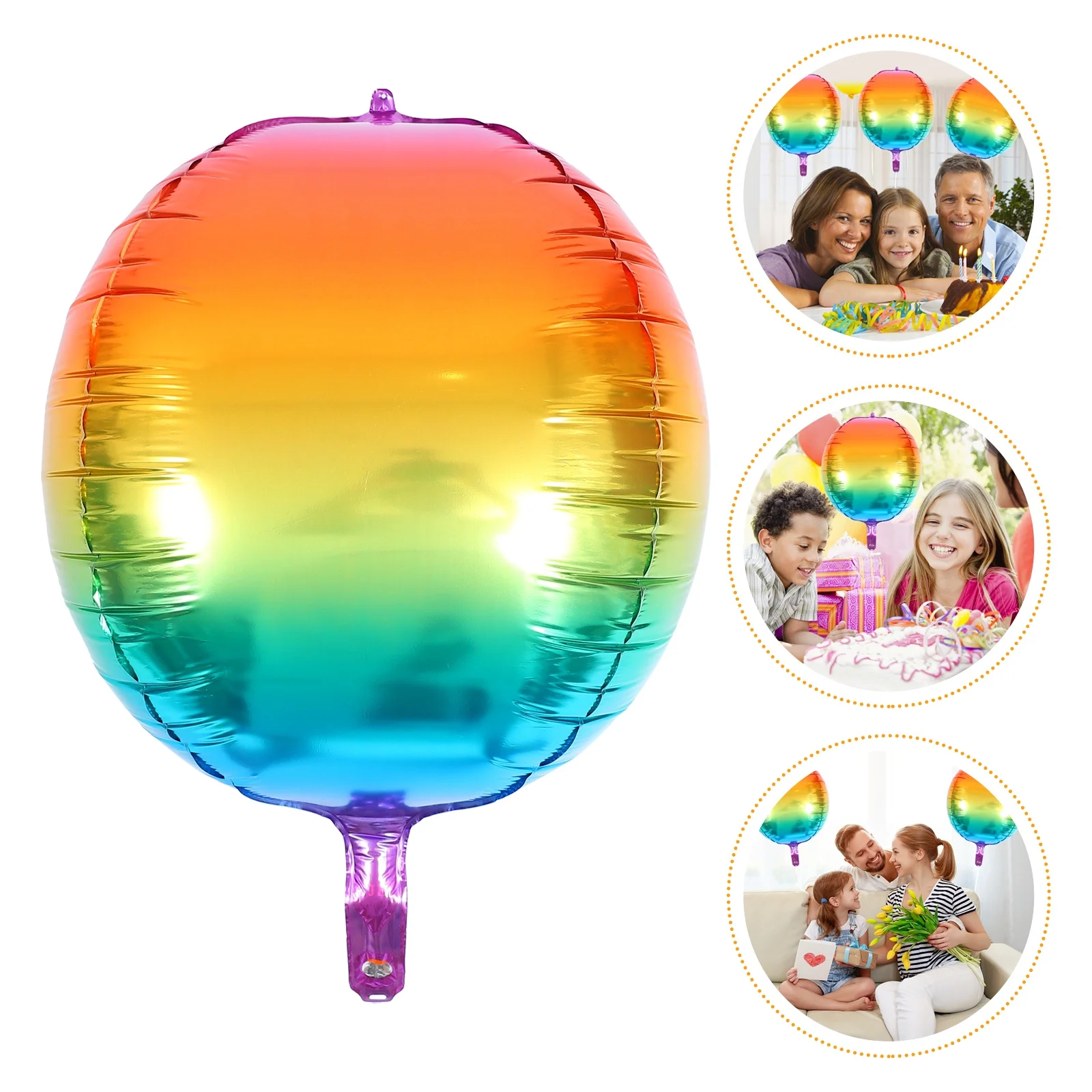 6pcs Rainbow Balloons Gradient Aluminum Film Round Balloons For Birthday Wedding Christmas Party Decorations Balloon Ornaments
6pcs Rainbow Balloons Gradient Aluminum Film Round Balloons For Birthday Wedding Christmas Party Decorations Balloon Ornaments