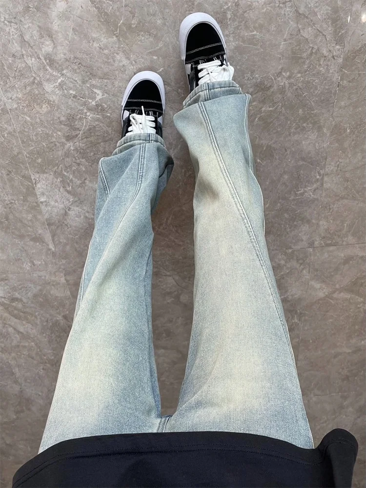 American Vibe Men's Straight Leg Jeans Spring Autumn Retro Patchwork Cleanfit Pants Slim Fit Bell Bot Youth Faion
American Vibe Men's Straight Leg Jeans Spring Autumn Retro Patchwork Cleanfit Pants Slim Fit Bell Bot Youth Faion