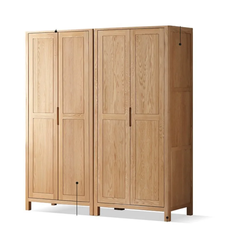 All solid wood wardrobe, log modern simplicity, oak wardrobe
All solid wood wardrobe, log modern simplicity, oak wardrobe
