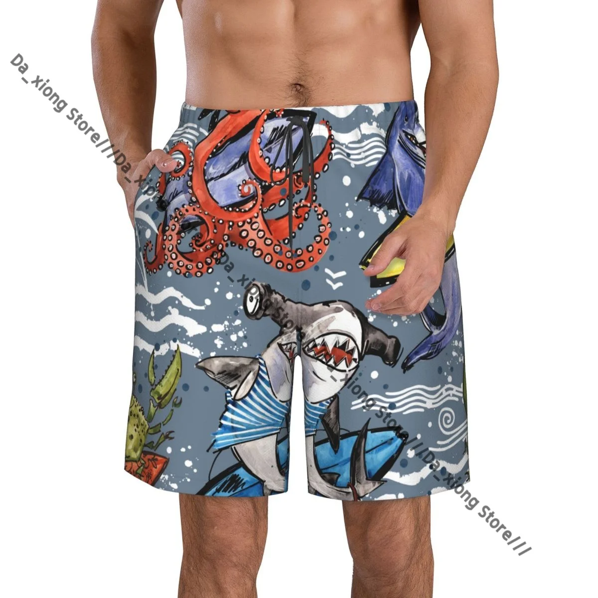 Mens Swimming Shorts Swimwear Ocean Octopus Shark Surfing Trunks Swimsuit Beach Wear Boardshorts
Mens Swimming Shorts Swimwear Ocean Octopus Shark Surfing Trunks Swimsuit Beach Wear Boardshorts