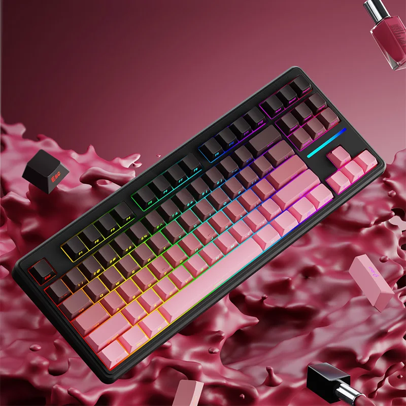 Mechanical Keyboard 87Key Wired Gaming Keyboard 16 RGB Esports Keyboard Hot-Swappable Ergonomic Keyboard for PC Laptop Macbook
Mechanical Keyboard 87Key Wired Gaming Keyboard 16 RGB Esports Keyboard Hot-Swappable Ergonomic Keyboard for PC Laptop Macbook