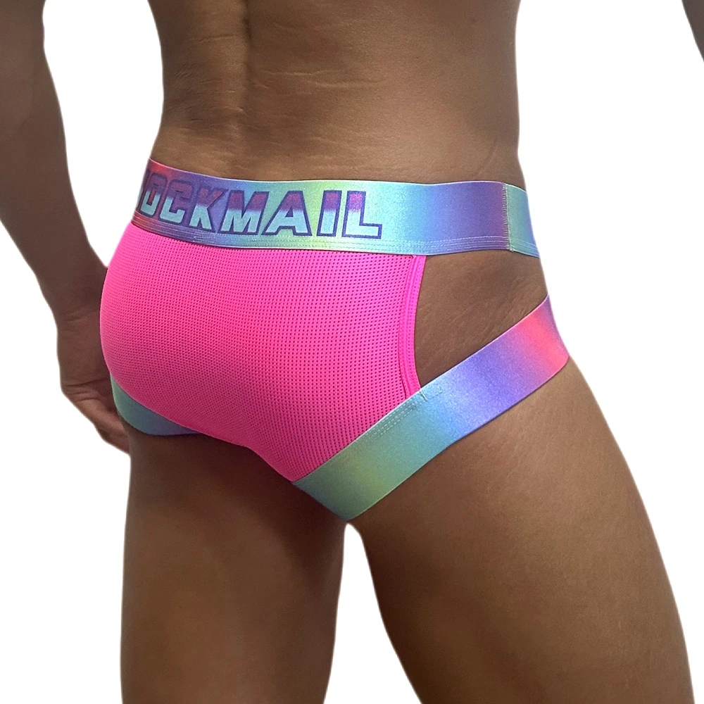 JOCKMAIL Hip Lift Men Underwear Brief Men's Bikini Tanga Slip Fluorescent Cooling Ice Silk Fabric Breathable Gradient Waistband
JOCKMAIL Hip Lift Men Underwear Brief Men's Bikini Tanga Slip Fluorescent Cooling Ice Silk Fabric Breathable Gradient Waistband