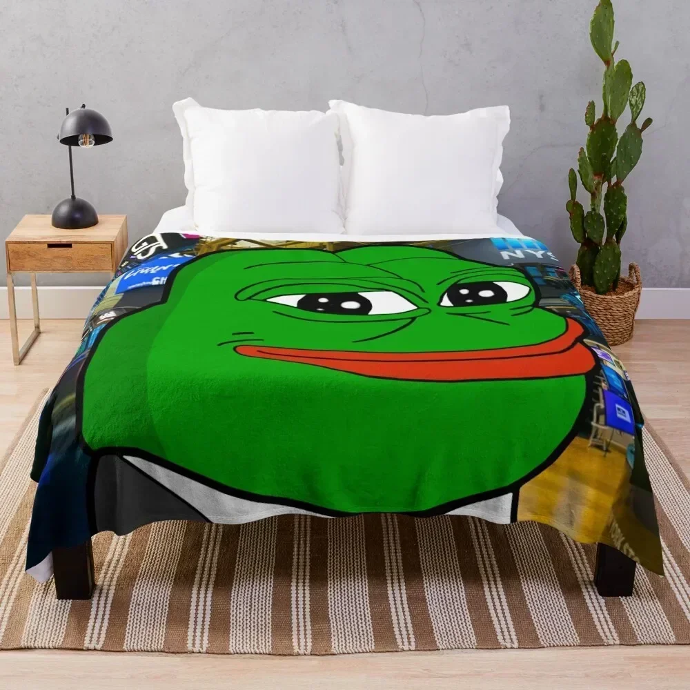 Rare Happy Businessman Pepe Throw Blanket Compact Warm Blanket for Car Road Trip
Rare Happy Businessman Pepe Throw Blanket Compact Warm Blanket for Car Road Trip