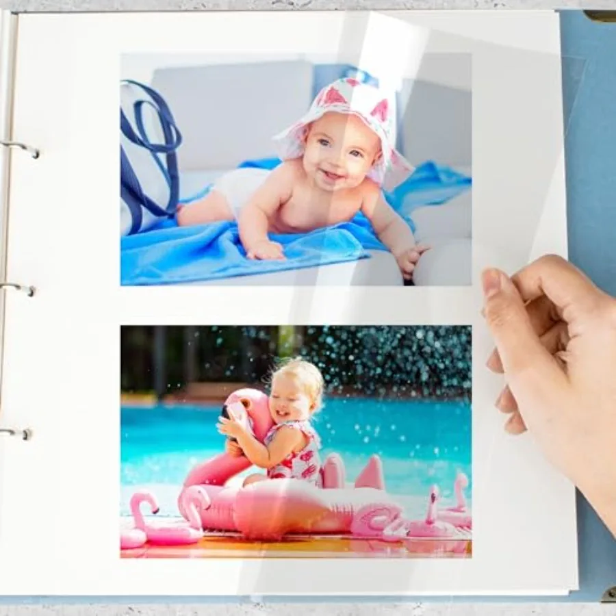 Refill Pages for 3 Ring Binder Photo Album - Self Adhesive, Compatible with 2x3, 4x6, 5x7, and 8x10 Photos or Recipe Cards 20 S
Refill Pages for 3 Ring Binder Photo Album - Self Adhesive, Compatible with 2x3, 4x6, 5x7, and 8x10 Photos or Recipe Cards 20 S