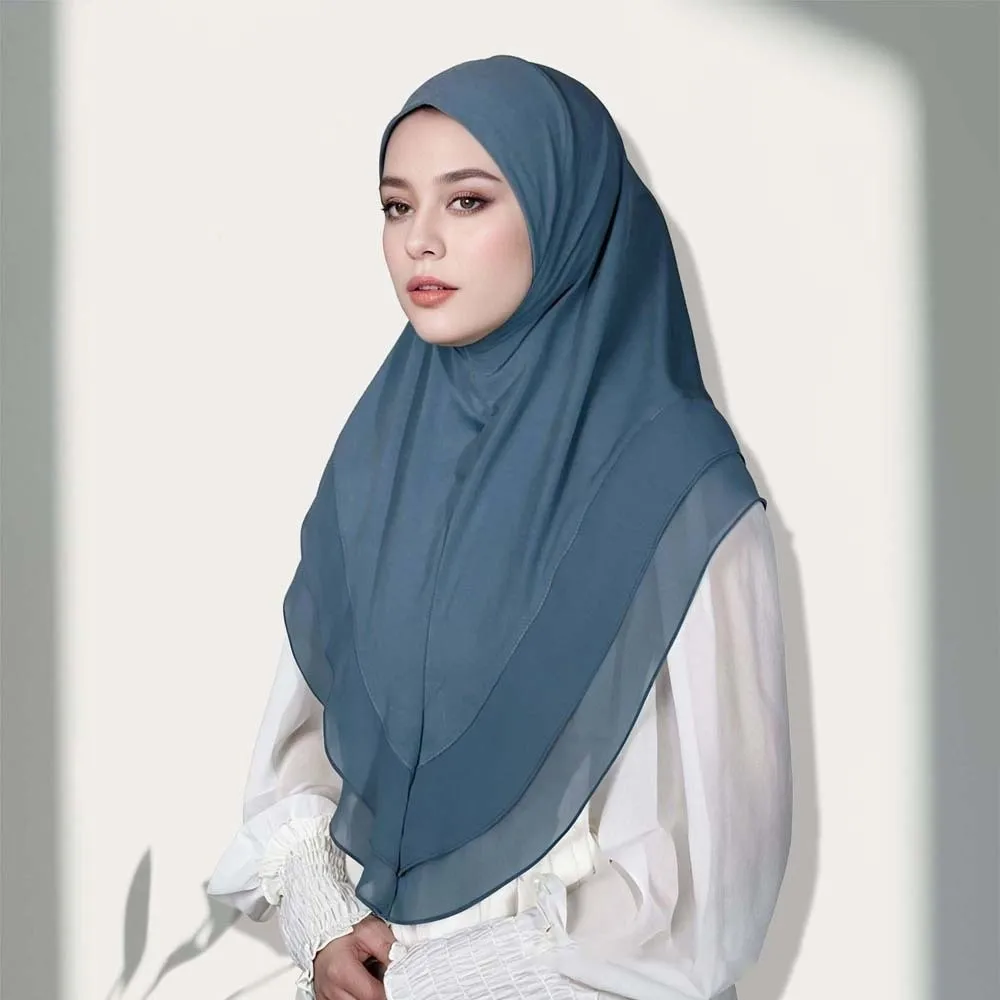 Non-Transparent Double Layer Chiffon Hijab Elegant Drape Solid Color Instant Chin Cover Scarf Wrinkle-Resistant Breathable Mesh
Non-Transparent Double Layer Chiffon Hijab Elegant Drape Solid Color Instant Chin Cover Scarf Wrinkle-Resistant Breathable Mesh