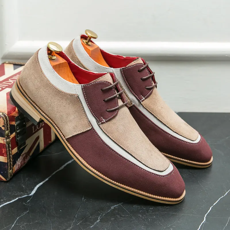 High-quality Fashion Mixed-color Men's Derby Shoes Large Size 48 Comfortable Suede Leather Shoes Men Casual Business Shoes Man
High-quality Fashion Mixed-color Men's Derby Shoes Large Size 48 Comfortable Suede Leather Shoes Men Casual Business Shoes Man