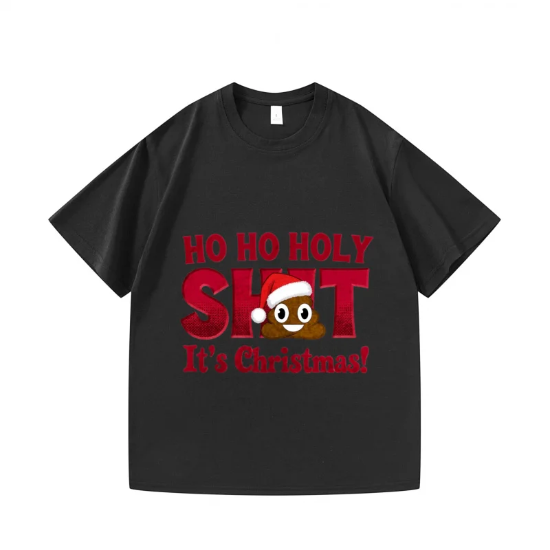 Мужская футболка черная HO HOLY SHIT Это Рождество! Забавный рождественский подарок с принтом для него, новинка, праздничный дизайн
Мужская футболка черная HO HOLY SHIT Это Рождество! Забавный рождественский подарок с принтом для него, новинка, праздничный дизайн