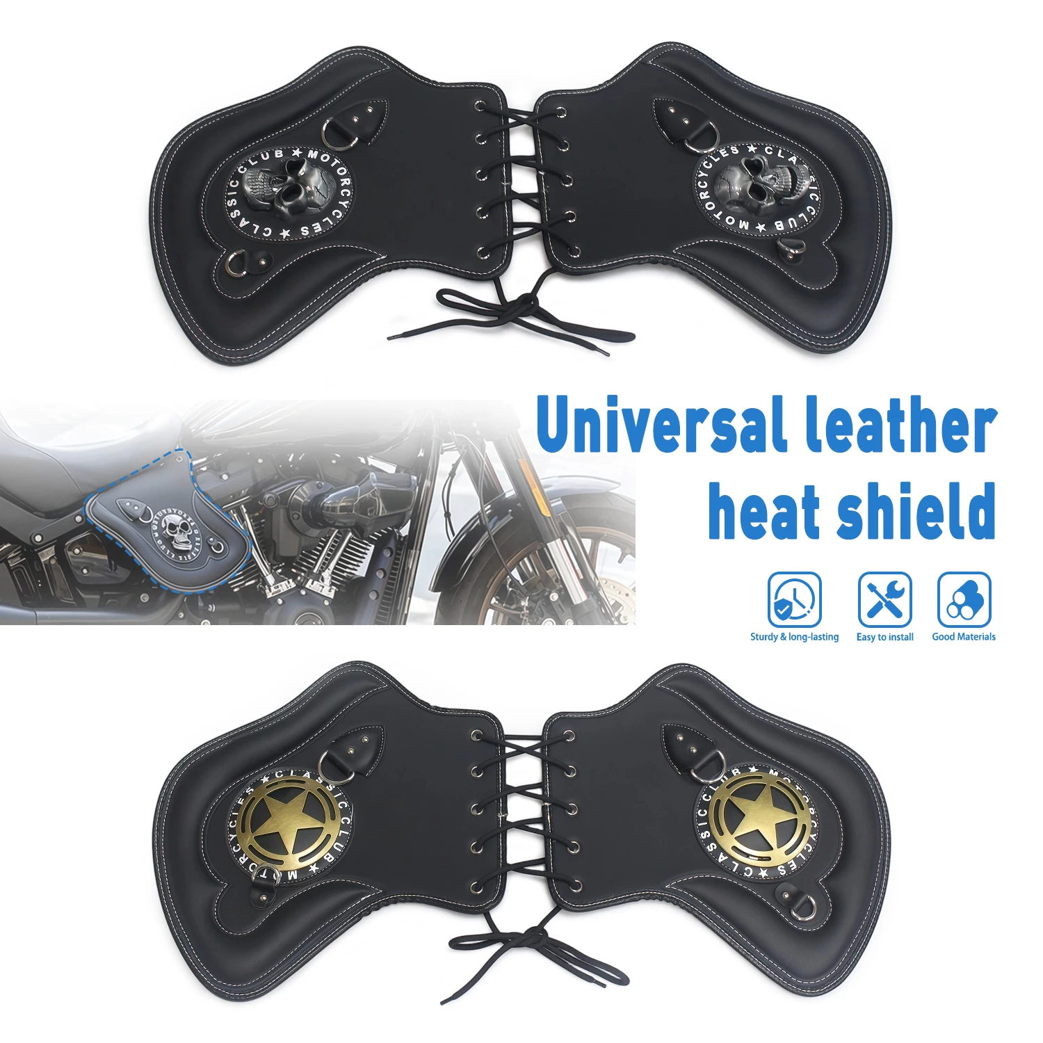 Universal PU Leather Heat Saddle Shield Deflectors For Suzuki For Kawasaki For Yamaha For Honda Motorcycle Part
Universal PU Leather Heat Saddle Shield Deflectors For Suzuki For Kawasaki For Yamaha For Honda Motorcycle Part