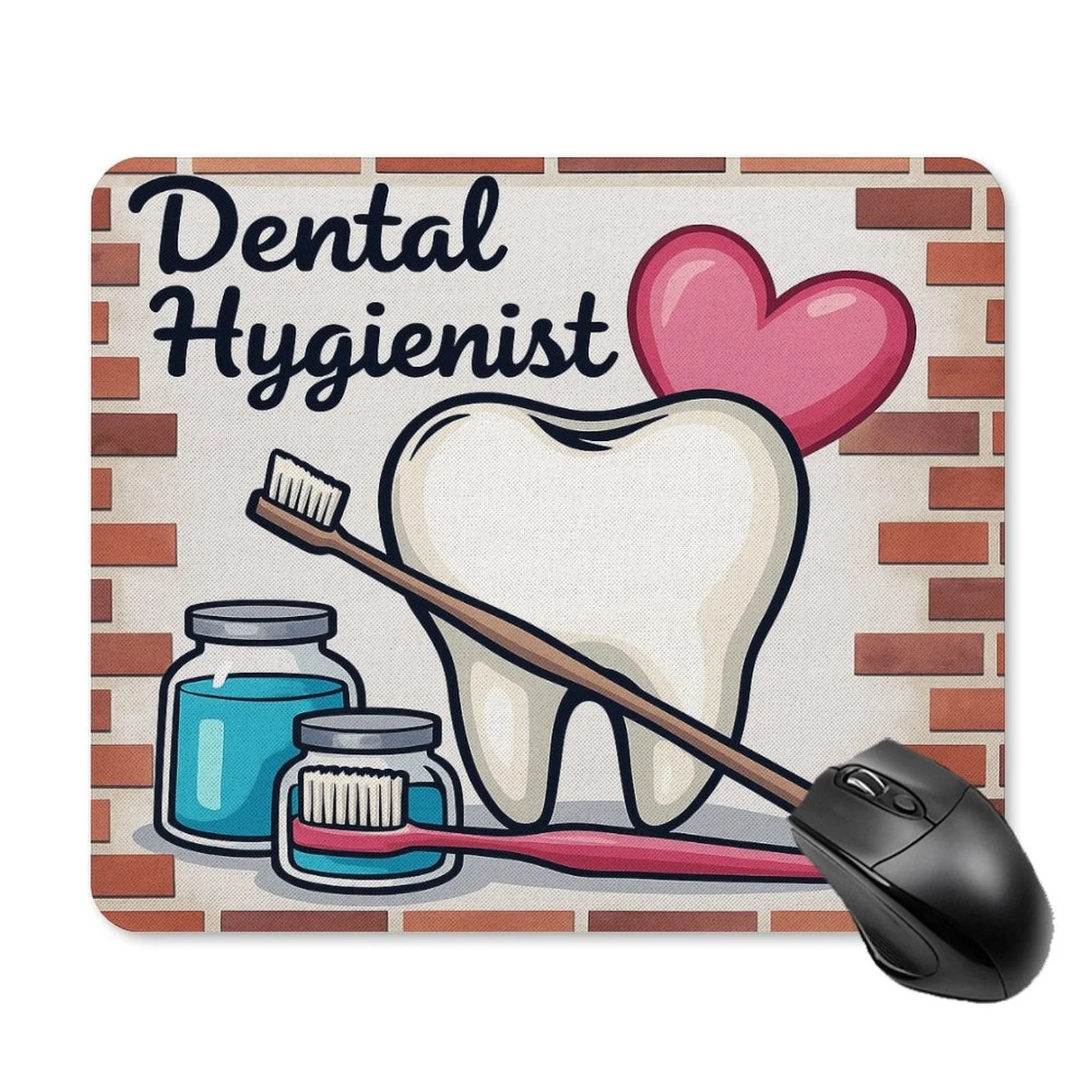 The dental theme anti-slip mouse pad, printed with dental tool patterns, is suitable for office use and dental hygiinists
The dental theme anti-slip mouse pad, printed with dental tool patterns, is suitable for office use and dental hygiinists
