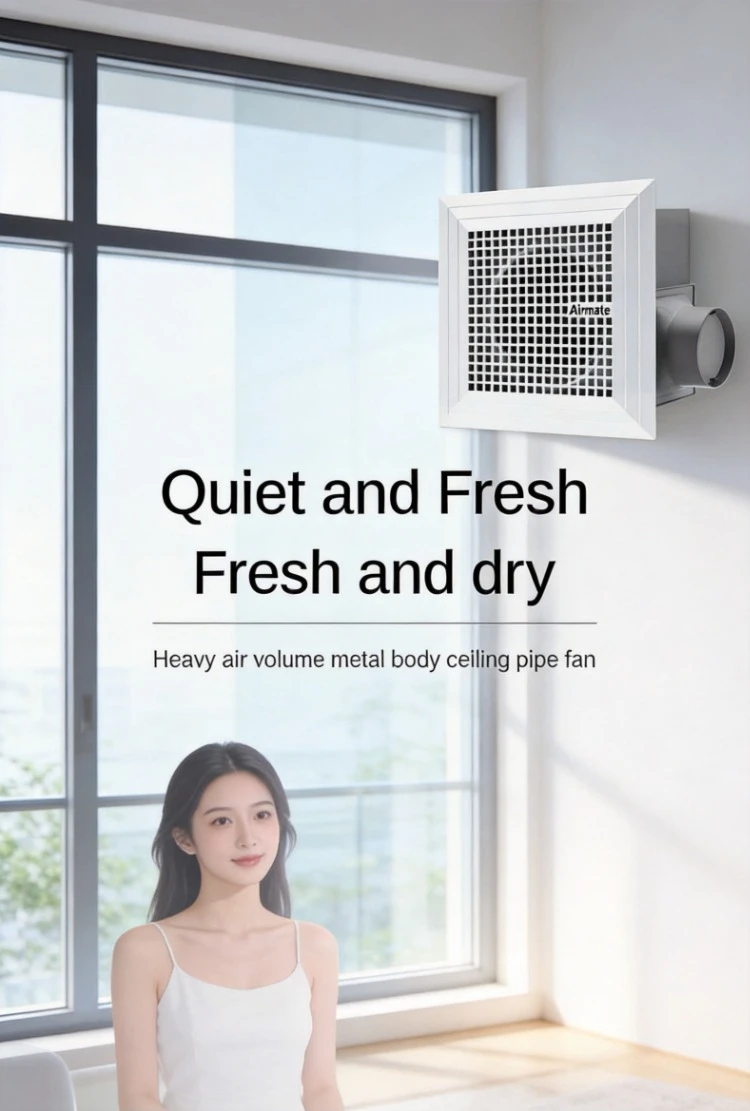 Powerful Silent Duct Exhaust Fan, Household Ventilation Fan for Kitchen Bathroom Use
Powerful Silent Duct Exhaust Fan, Household Ventilation Fan for Kitchen Bathroom Use