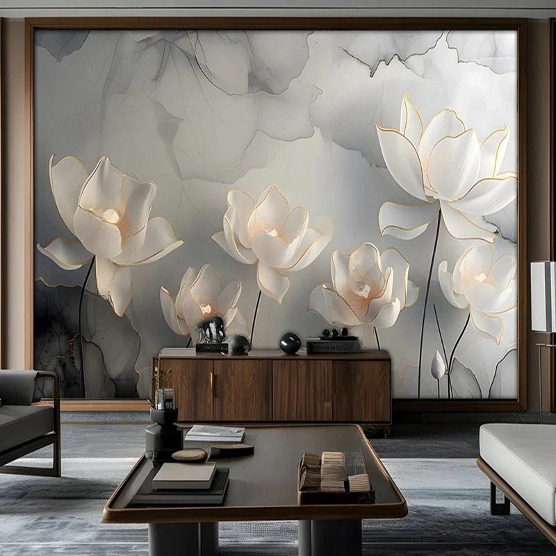 New Chinese Style Custom Mural 3D Stereo Oil Painting Flower Marble Wallpaper Home Decor Backdrop For TV Sofa Background
New Chinese Style Custom Mural 3D Stereo Oil Painting Flower Marble Wallpaper Home Decor Backdrop For TV Sofa Background