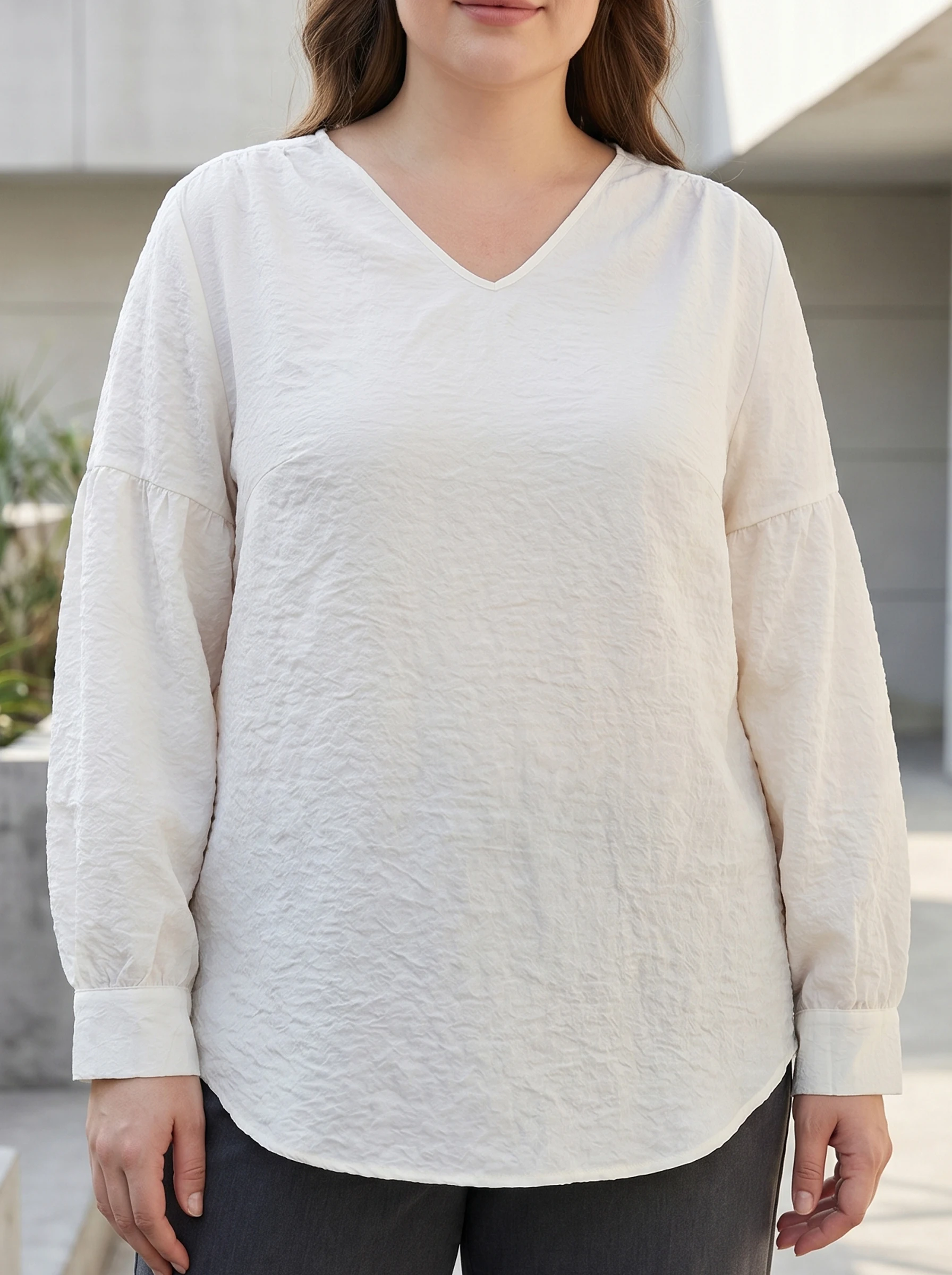 Rosa fera Plus Size Women V Neck Blouse Lantern Sleeve Loose Casual Top Solid Color Tunic Shirt
Rosa fera Plus Size Women V Neck Blouse Lantern Sleeve Loose Casual Top Solid Color Tunic Shirt
