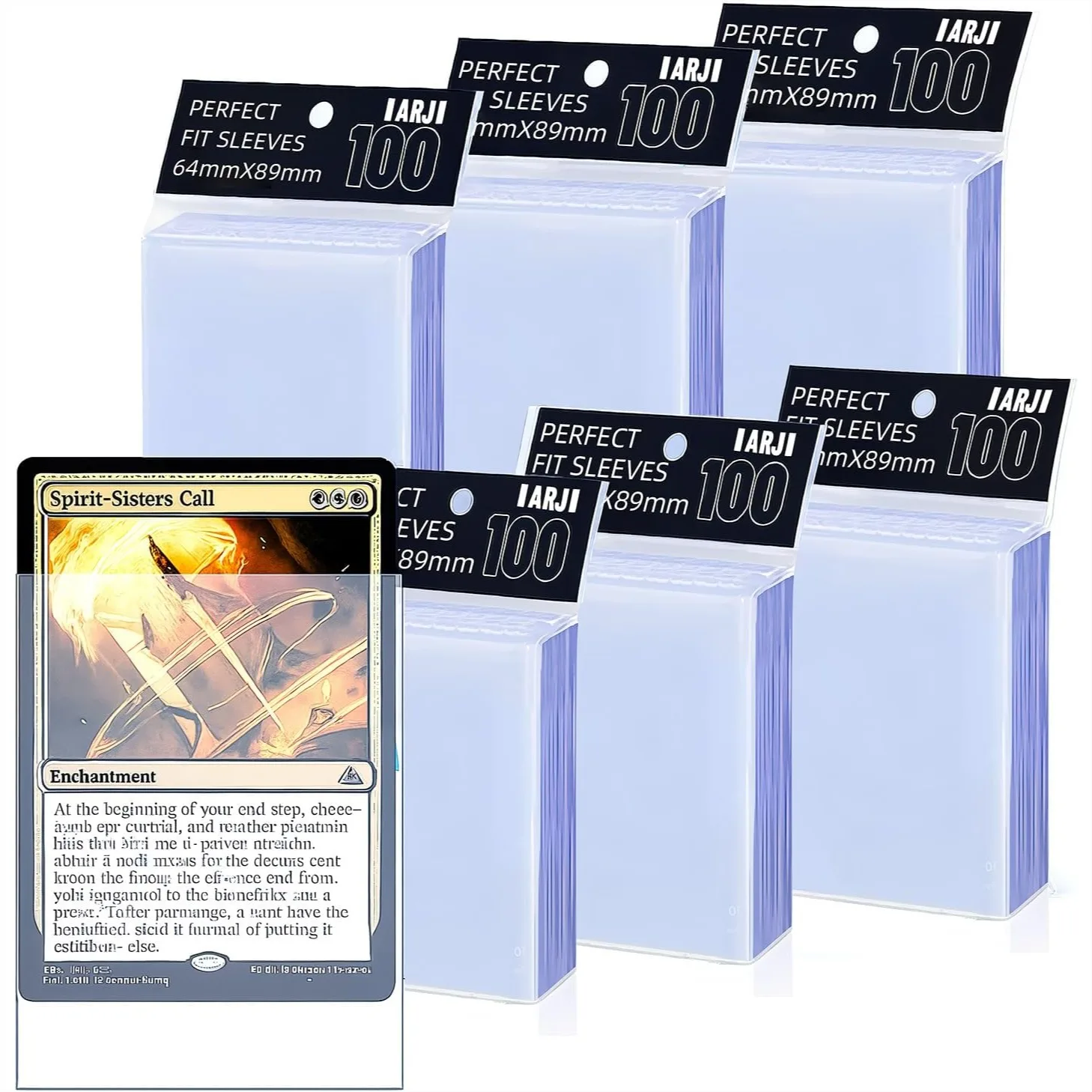 600 Clear Inner Card Sleeves for Double-Sleeving, Perfect Fit for MTG, TCG, PKM Gaming Cards, 64x89mm
600 Clear Inner Card Sleeves for Double-Sleeving, Perfect Fit for MTG, TCG, PKM Gaming Cards, 64x89mm