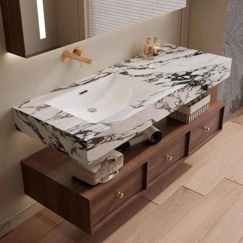 Antique rock slab hot bending seamless integrated basin combination in bathroom cabinet New Chinese bathroom Washing table
Antique rock slab hot bending seamless integrated basin combination in bathroom cabinet New Chinese bathroom Washing table
