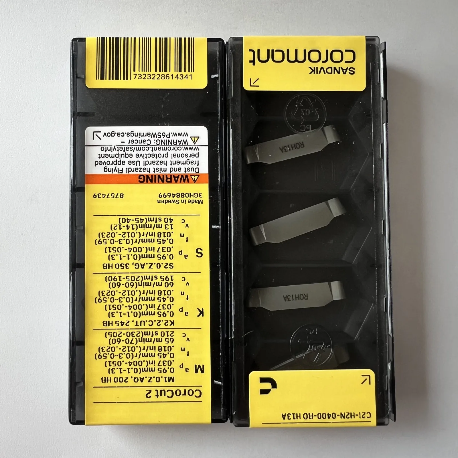 SANDVIK / C2I-H2N-0400-RO H13A / Original Swedish hard alloy blade 5 Pcs
SANDVIK / C2I-H2N-0400-RO H13A / Original Swedish hard alloy blade 5 Pcs