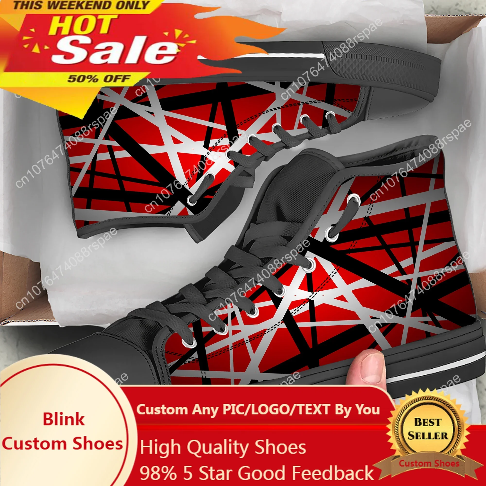 Van EVH 5150 STRIPES Halen Harajuku Lightweight High Top Canvas Shoes Men Women Casual Shoes Casual Breathable Sneakers Sneakers
Van EVH 5150 STRIPES Halen Harajuku Lightweight High Top Canvas Shoes Men Women Casual Shoes Casual Breathable Sneakers Sneakers