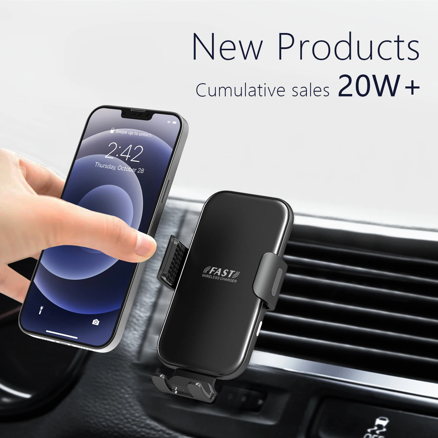 NEW Car Wireless Phone Holder Stand 15W Fast Charging Station Auto Clamping Charger for iPhone 14 13 12 Samsung Xiaomi
NEW Car Wireless Phone Holder Stand 15W Fast Charging Station Auto Clamping Charger for iPhone 14 13 12 Samsung Xiaomi