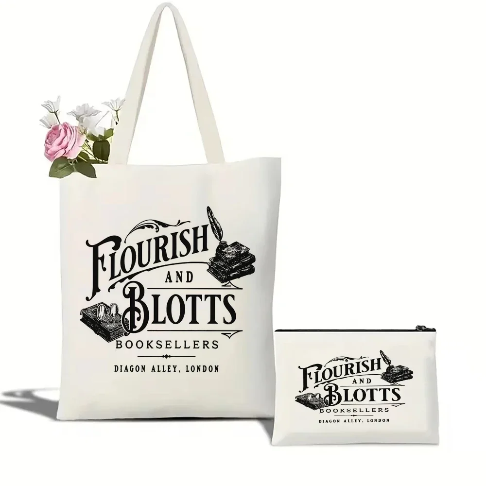 Flourish and Blotts Pattern Canvas Beach Tote Bag Shoulder Handbag Eco Girl Handbags Large Capacity Shopping Bags
Flourish and Blotts Pattern Canvas Beach Tote Bag Shoulder Handbag Eco Girl Handbags Large Capacity Shopping Bags