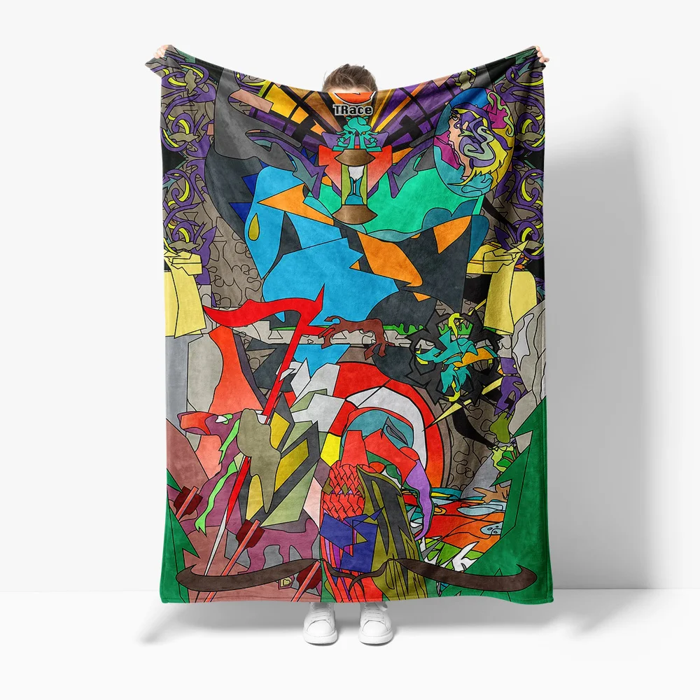 Colorful Abstract Geometric Print Fleece Blanket Throw Soft Warm Cozy Decorative Bed Sofa Cushion Gift
Colorful Abstract Geometric Print Fleece Blanket Throw Soft Warm Cozy Decorative Bed Sofa Cushion Gift