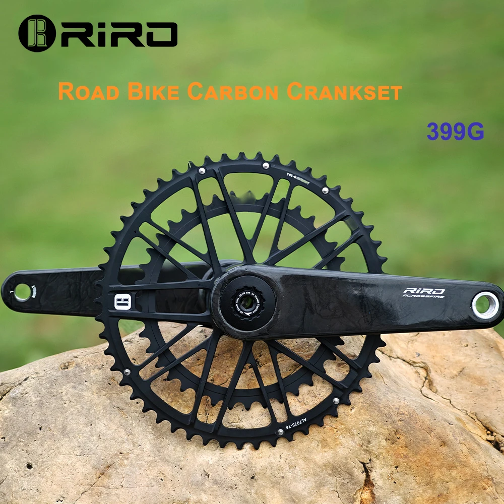 RIRO ACF ROAD FOLDING BIKE CARBON CRANKSET | 7075-T6 AL CNC Double Chainring | 580G(170 50/34T)| 2X11 to12S
RIRO ACF ROAD FOLDING BIKE CARBON CRANKSET | 7075-T6 AL CNC Double Chainring | 580G(170 50/34T)| 2X11 to12S
