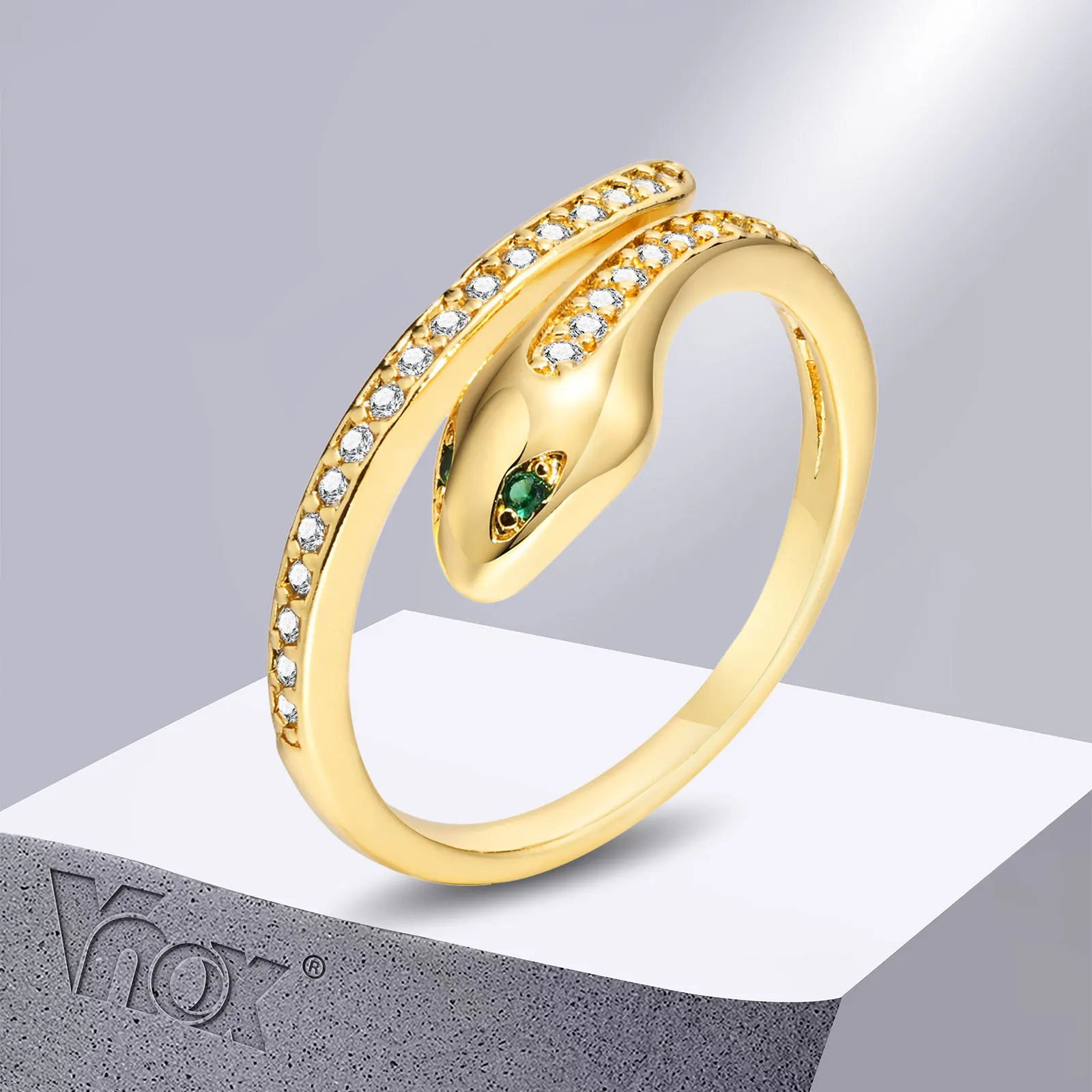Vnox New Gothic Open Snake Rings for Women, Adjustable Reptile Animal Ring, Fashion Punk Female Girl Birthday Gifts Jewelry
Vnox New Gothic Open Snake Rings for Women, Adjustable Reptile Animal Ring, Fashion Punk Female Girl Birthday Gifts Jewelry