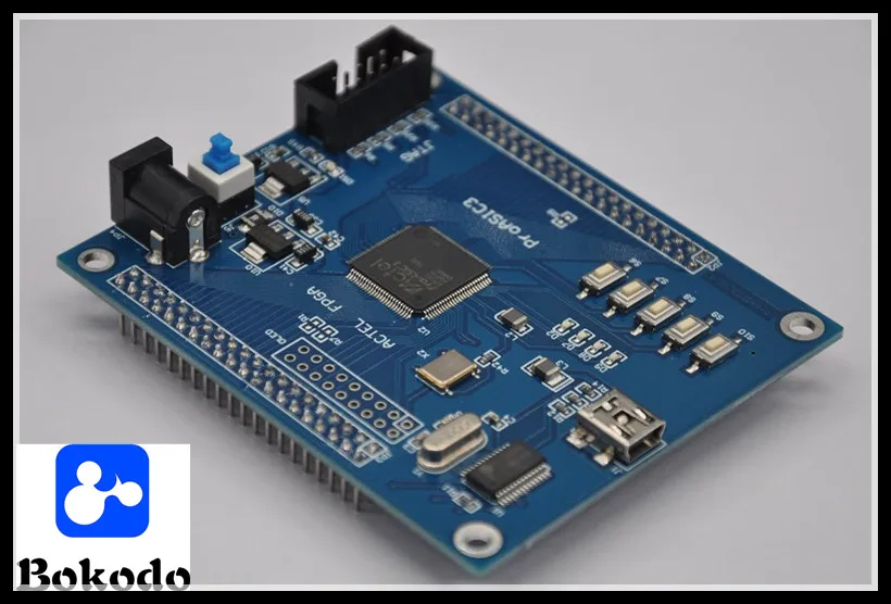 Proasic A3p125, минимальная плата разработки системы с последовательной FPGA экспериментальной платой
Proasic A3p125, минимальная плата разработки системы с последовательной FPGA экспериментальной платой