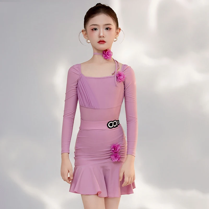 2026 Pink Flower Latin Dance Costume Girls Performance Clothes Kids Chacha Latin Dance Practice Wear Performance Dresses BL17322
2026 Pink Flower Latin Dance Costume Girls Performance Clothes Kids Chacha Latin Dance Practice Wear Performance Dresses BL17322