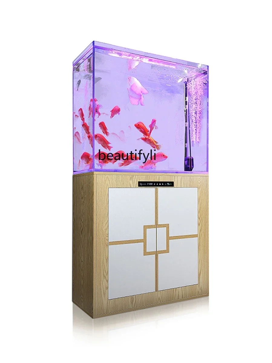 Fish Tank Living Room Floor Home Self-Circulation Ecological Change Water Bottom Filter Creative Intelligence Aquarium
Fish Tank Living Room Floor Home Self-Circulation Ecological Change Water Bottom Filter Creative Intelligence Aquarium