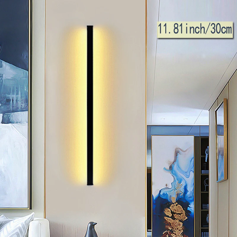 Modern Minimalist LED Long Strip Wall Sconces Indoor Wall Lamp for Bedroom Bedside Living Room Home AC220V Lighting Fixture
Modern Minimalist LED Long Strip Wall Sconces Indoor Wall Lamp for Bedroom Bedside Living Room Home AC220V Lighting Fixture