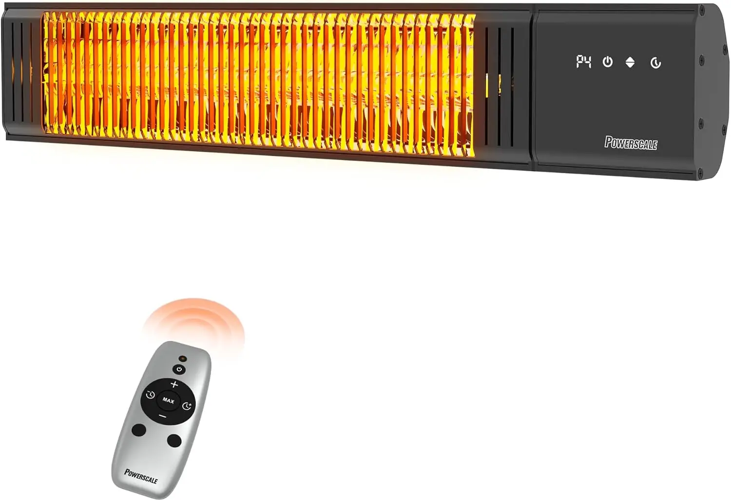 1500W Electric Patio Heater, IP65 Waterproof, Remote, Fast Heating, 4 Heat Levels, 24H Timer & Memory Function, Wall Mounted Ind
1500W Electric Patio Heater, IP65 Waterproof, Remote, Fast Heating, 4 Heat Levels, 24H Timer & Memory Function, Wall Mounted Ind