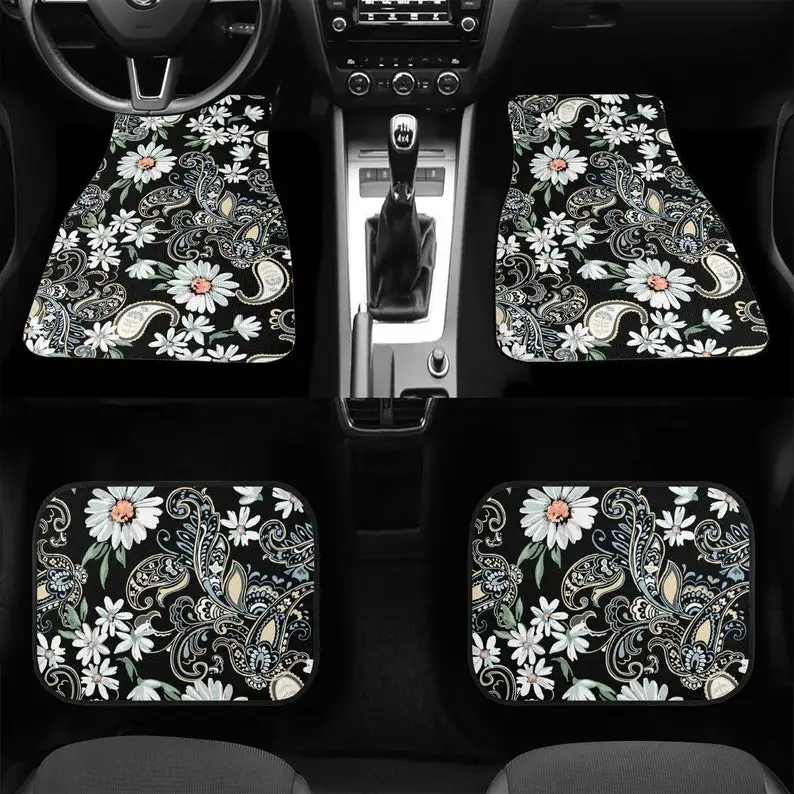 Classic Carpet Floor Mats for Car | Anti-Slip Features Automotive Floor Mats | Sunflower Pattern | Stylish Floor Mats for vehicl
Classic Carpet Floor Mats for Car | Anti-Slip Features Automotive Floor Mats | Sunflower Pattern | Stylish Floor Mats for vehicl