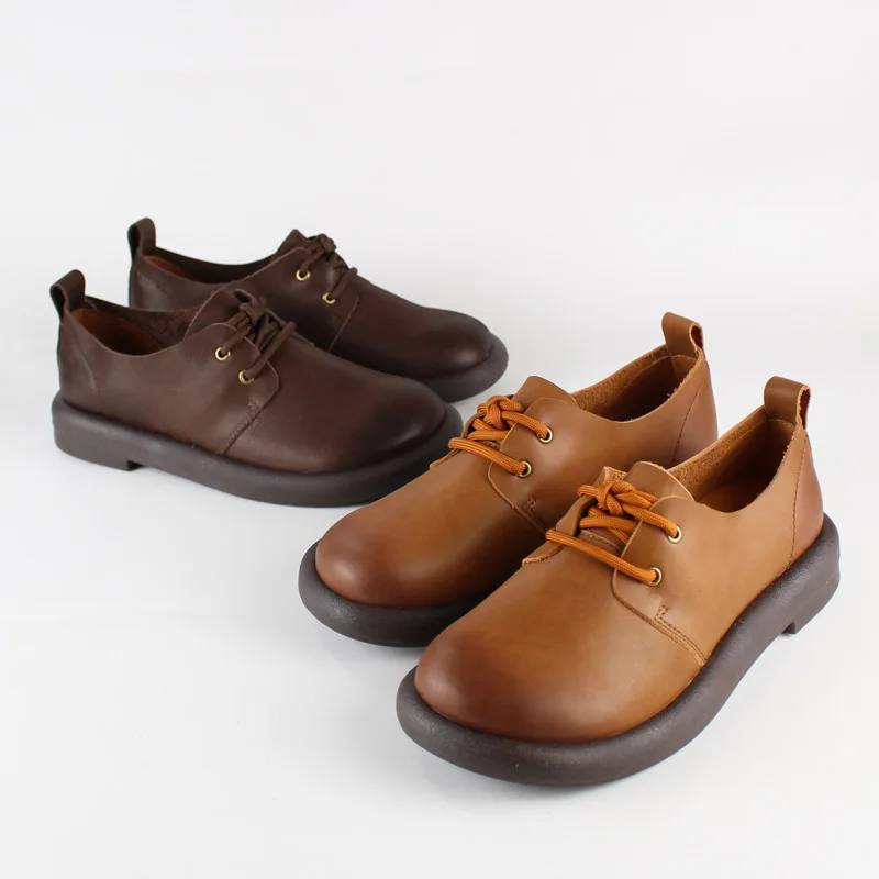 British Leather Shoes for Women Leather Comfortable Soft Sole Single Shoe Head Layer Cowhide Handcrafted Casual Oxford Shoes
British Leather Shoes for Women Leather Comfortable Soft Sole Single Shoe Head Layer Cowhide Handcrafted Casual Oxford Shoes