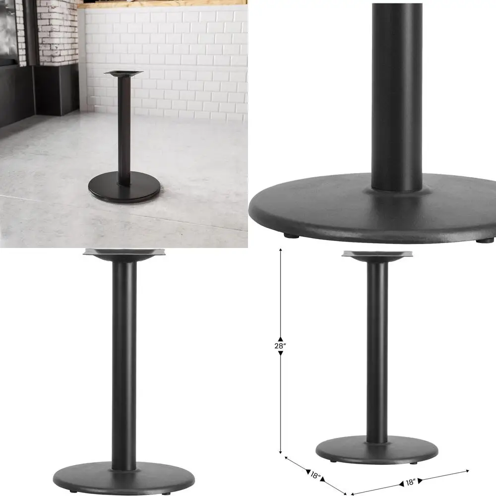 18 Commercial Cast Iron Round Table Base, 3 Diameter Column, Black Finish
18 Commercial Cast Iron Round Table Base, 3 Diameter Column, Black Finish
