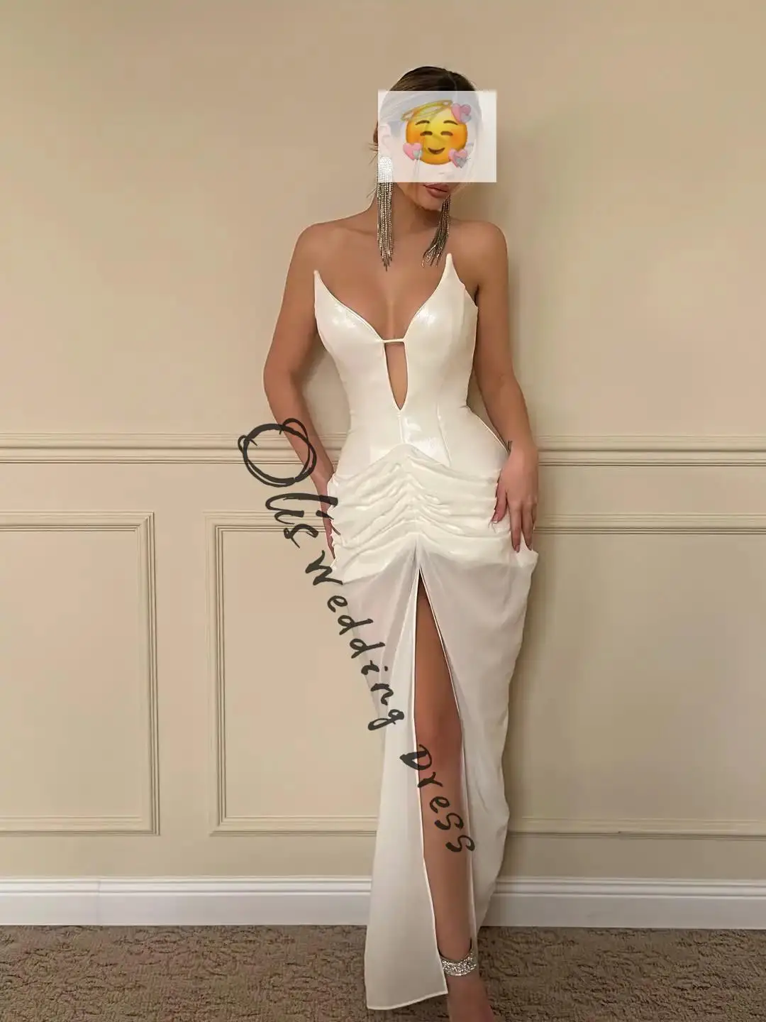 customized Straight Sleeveless Prom Dresses Deep V Neck Floor Length Pleated Front Split Party Dresses Evening Dresses
customized Straight Sleeveless Prom Dresses Deep V Neck Floor Length Pleated Front Split Party Dresses Evening Dresses