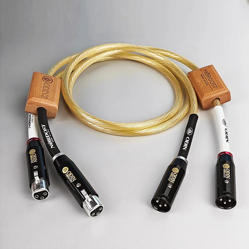 Gold ODIN Nordost silver-plate XLR cable HIFI XLR To XLR Balanced line Audiophile grade Amplifier mix mixer Interconnect wire
Gold ODIN Nordost silver-plate XLR cable HIFI XLR To XLR Balanced line Audiophile grade Amplifier mix mixer Interconnect wire