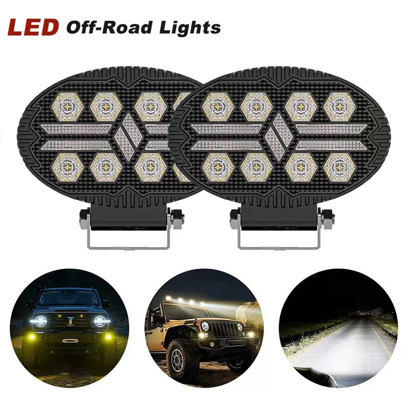 5 inch Oval DRL Day Running Lights Modified LED Work Lights Off-Road Vehicle Spotlights ATV SUV 4X4 Headlights Flash 12v 24v
5 inch Oval DRL Day Running Lights Modified LED Work Lights Off-Road Vehicle Spotlights ATV SUV 4X4 Headlights Flash 12v 24v