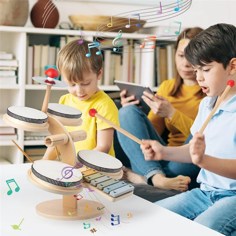 A44M Con Serratura11 In 1 Kids Drum Set Wooden Music Percussion Instruments For Kids & Drummers 1 Pieces
A44M Con Serratura11 In 1 Kids Drum Set Wooden Music Percussion Instruments For Kids & Drummers 1 Pieces