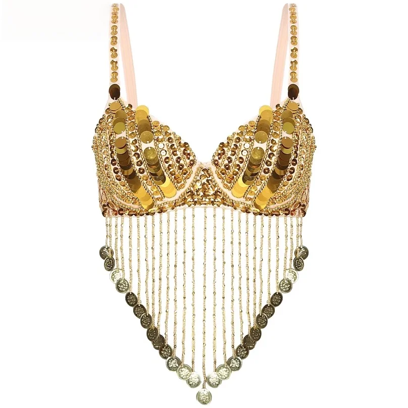 Womens Sequin Beaded Belly Dance Bra Tops with Tassels Dance Costume for Music Festival Club Belly Dance Wear Clubwear
Womens Sequin Beaded Belly Dance Bra Tops with Tassels Dance Costume for Music Festival Club Belly Dance Wear Clubwear