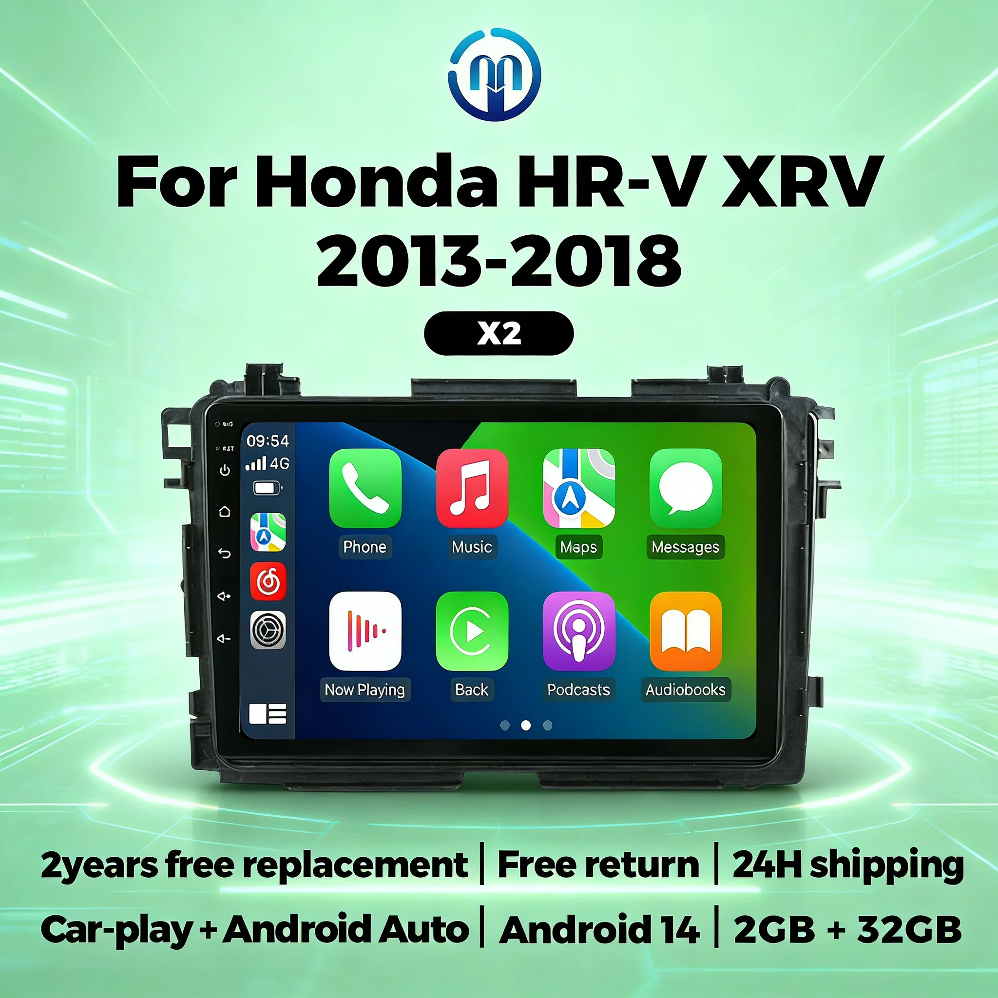 9 Inch Car Radio For Honda HR-V XRV 2013-2018 Wireless CarPlay Android Auto WIFI BT Intelligent Car System Multimedia Player GPS
9 Inch Car Radio For Honda HR-V XRV 2013-2018 Wireless CarPlay Android Auto WIFI BT Intelligent Car System Multimedia Player GPS