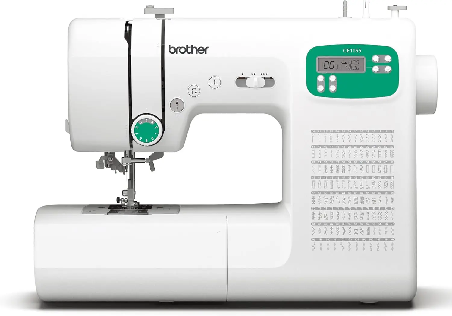 Computerized Sewing Machine with 110 Stitches, LCD Display & 7 Feet, Metal Frame
Computerized Sewing Machine with 110 Stitches, LCD Display & 7 Feet, Metal Frame
